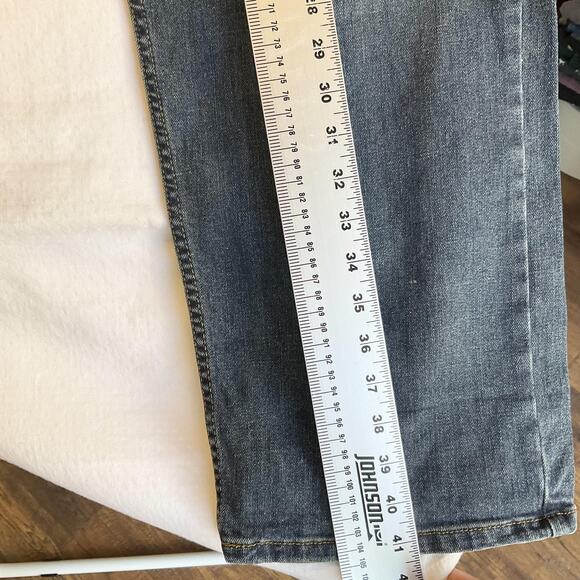 Wrangler Men Jeans 42X30 Blue Denim Button 30" Inseam Straight Leg Mid Rise - Picture 7 of 12